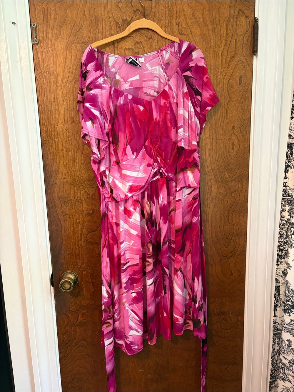 Marc Bouwer Pink Abstract Print Top